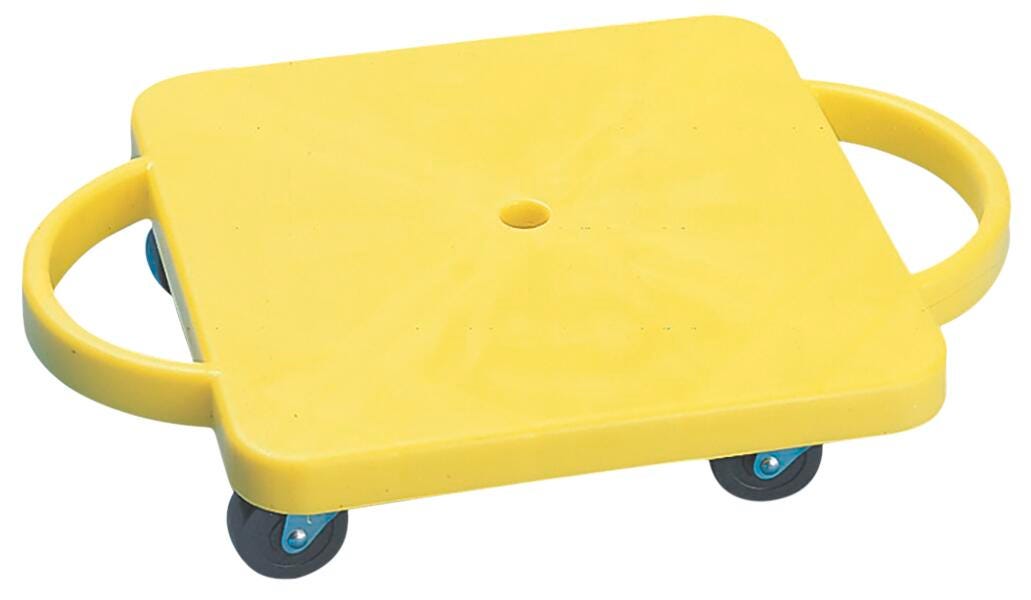 Champion Sports Economy Plastic Scooter Board with Handles, 12 x